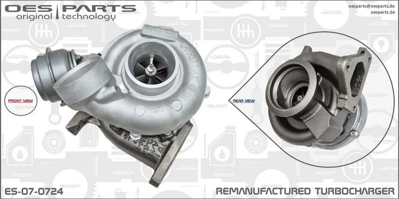 Kompresorius, įkrovimo sistema oes parts ES-07-0724
