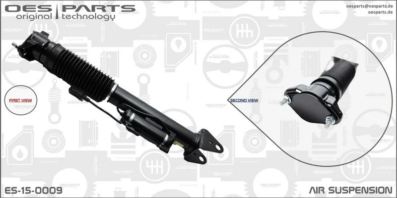 Pneumatinės spyruoklės statramstis oes parts ES-15-0009