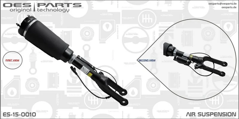 Pneumatinės spyruoklės statramstis oes parts ES-15-0010