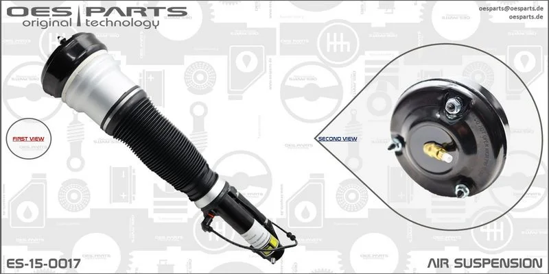 Pneumatinės spyruoklės statramstis oes parts ES-15-0017