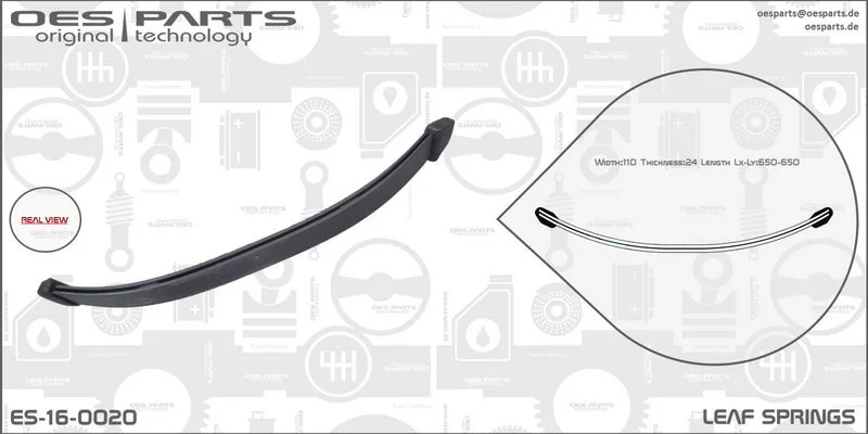 Lakštinė lingė oes parts ES-16-0020