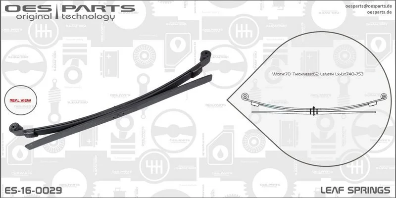 Lakštinė lingė oes parts ES-16-0029