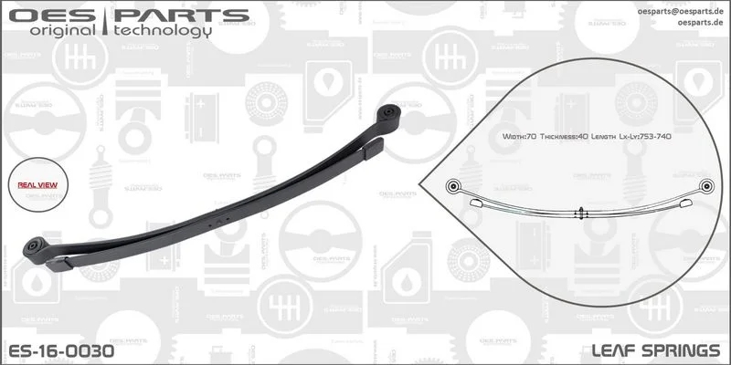 Lakštinė lingė oes parts ES-16-0030
