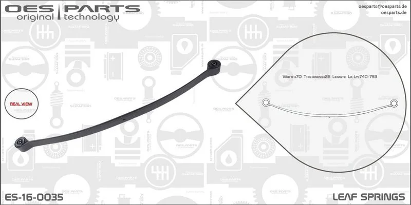 Lakštinė lingė oes parts ES-16-0035