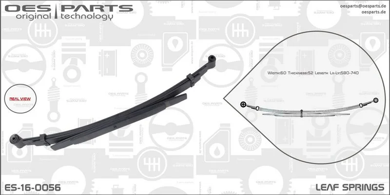 Lakštinė lingė oes parts ES-16-0056