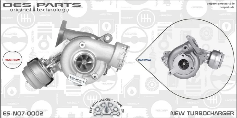 Kompresorius, įkrovimo sistema oes parts ES-N07-0002