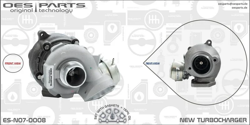 Kompresorius, įkrovimo sistema oes parts ES-N07-0008