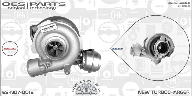 Kompresorius, įkrovimo sistema oes parts ES-N07-0012