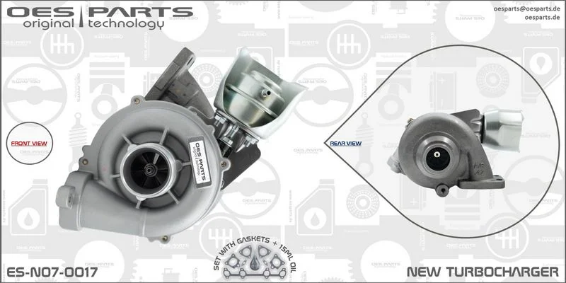 Kompresorius, įkrovimo sistema oes parts ES-N07-0017