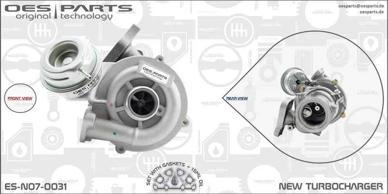 Kompresorius, įkrovimo sistema oes parts ES-N07-0031