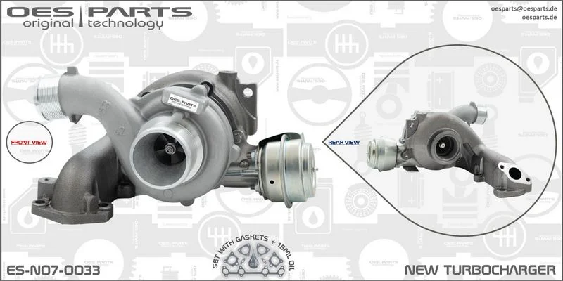 Kompresorius, įkrovimo sistema oes parts ES-N07-0033