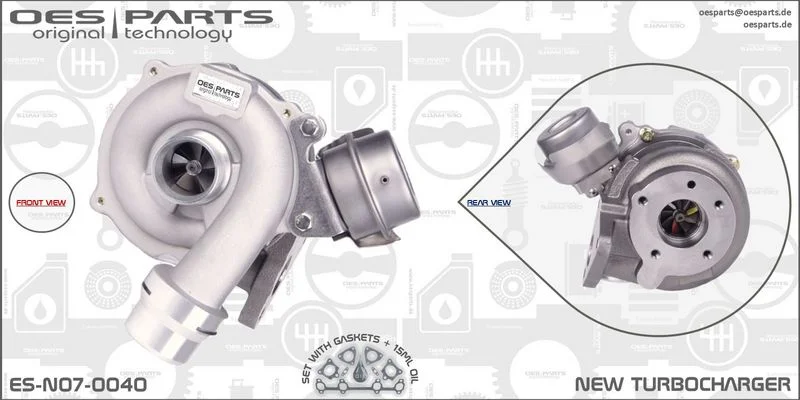 Kompresorius, įkrovimo sistema oes parts ES-N07-0040