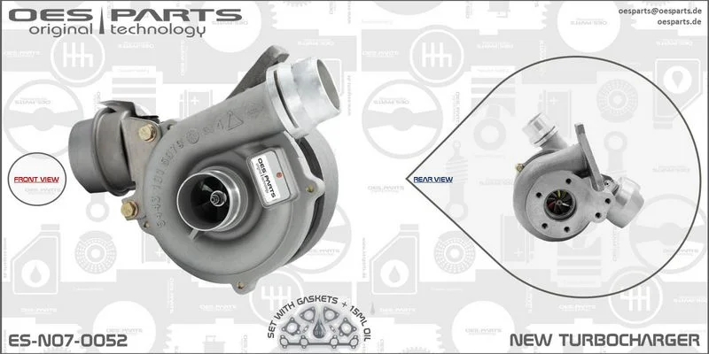 Kompresorius, įkrovimo sistema oes parts ES-N07-0052