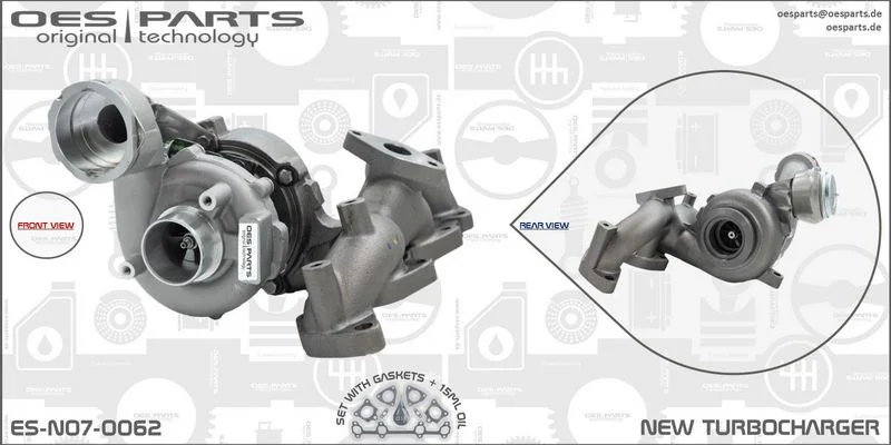 Kompresorius, įkrovimo sistema oes parts ES-N07-0062