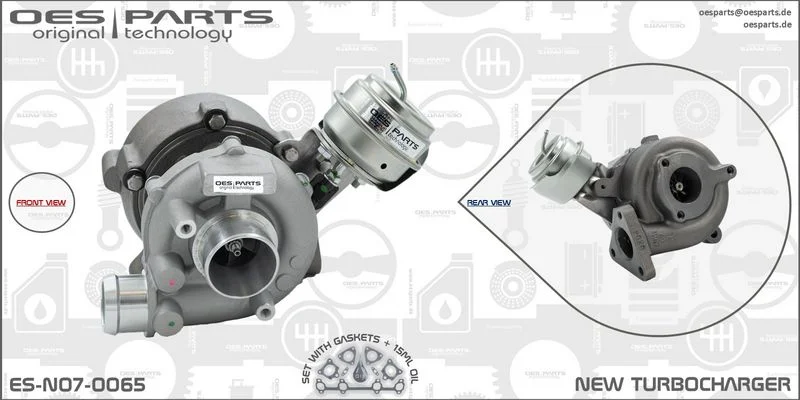 Kompresorius, įkrovimo sistema oes parts ES-N07-0065