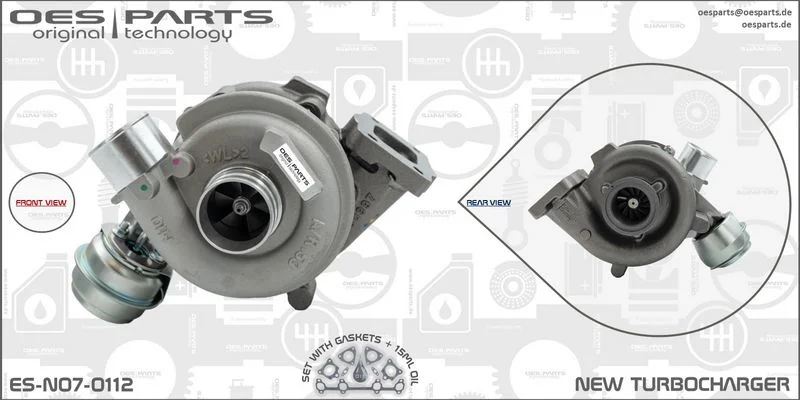 Kompresorius, įkrovimo sistema oes parts ES-N07-0112