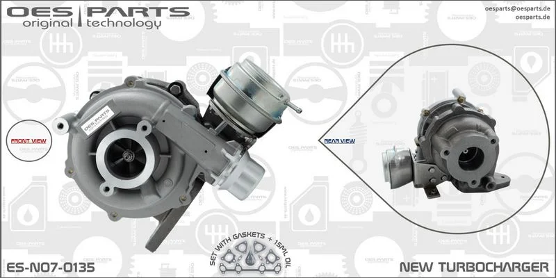 Kompresorius, įkrovimo sistema oes parts ES-N07-0135