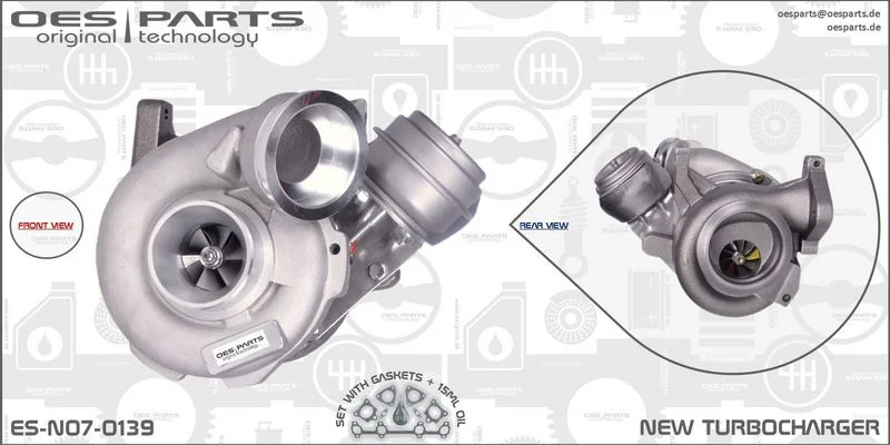 Kompresorius, įkrovimo sistema oes parts ES-N07-0139