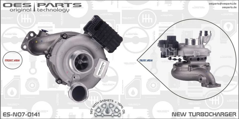 Kompresorius, įkrovimo sistema oes parts ES-N07-0141