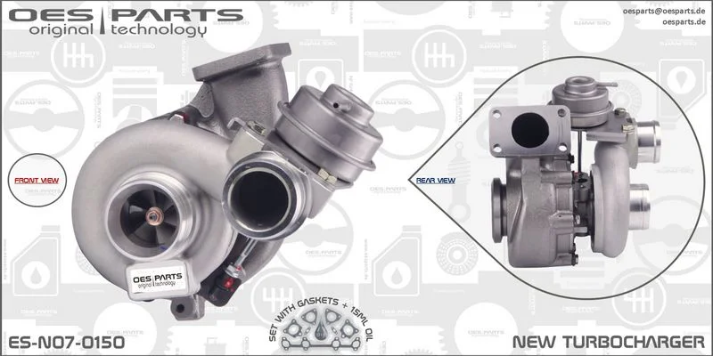 Kompresorius, įkrovimo sistema oes parts ES-N07-0150