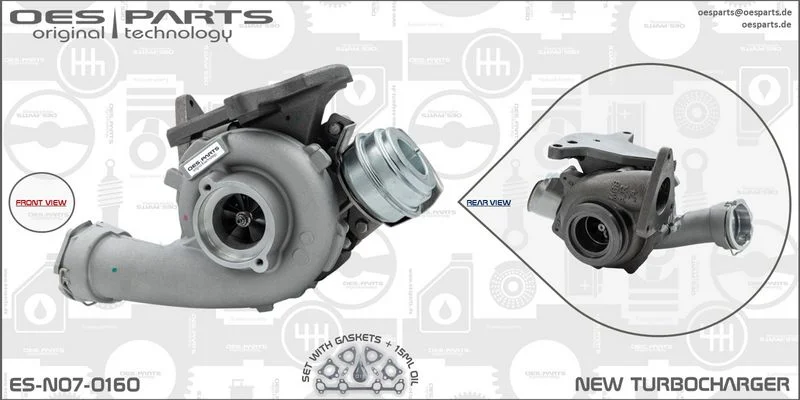 Kompresorius, įkrovimo sistema oes parts ES-N07-0160