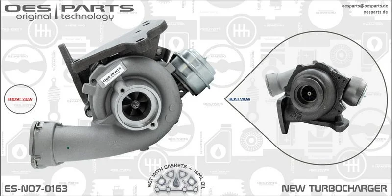 Kompresorius, įkrovimo sistema oes parts ES-N07-0163