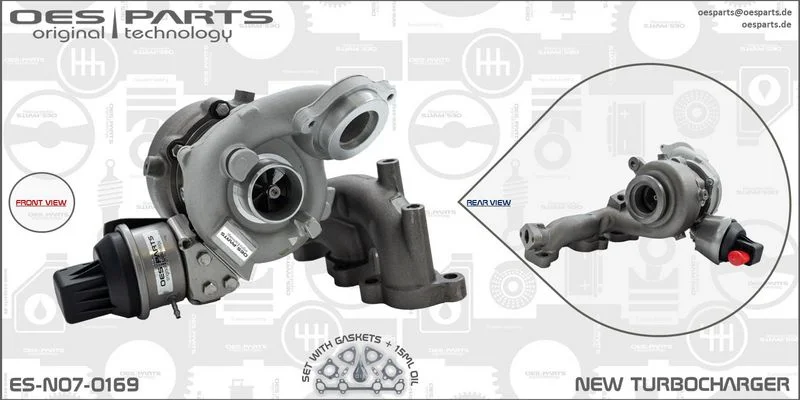 Kompresorius, įkrovimo sistema oes parts ES-N07-0169