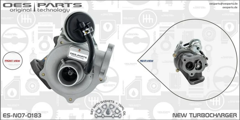 Kompresorius, įkrovimo sistema oes parts ES-N07-0183