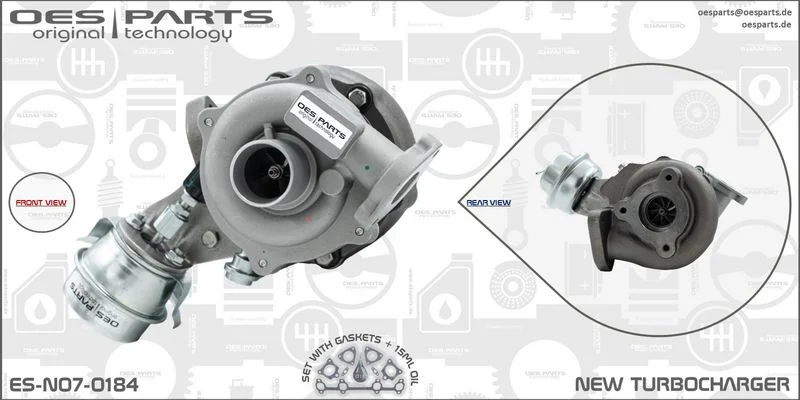 Kompresorius, įkrovimo sistema oes parts ES-N07-0184