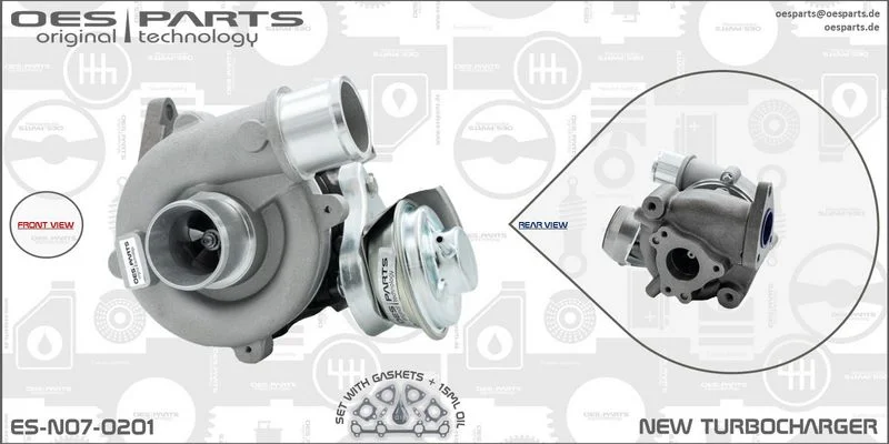 Kompresorius, įkrovimo sistema oes parts ES-N07-0201