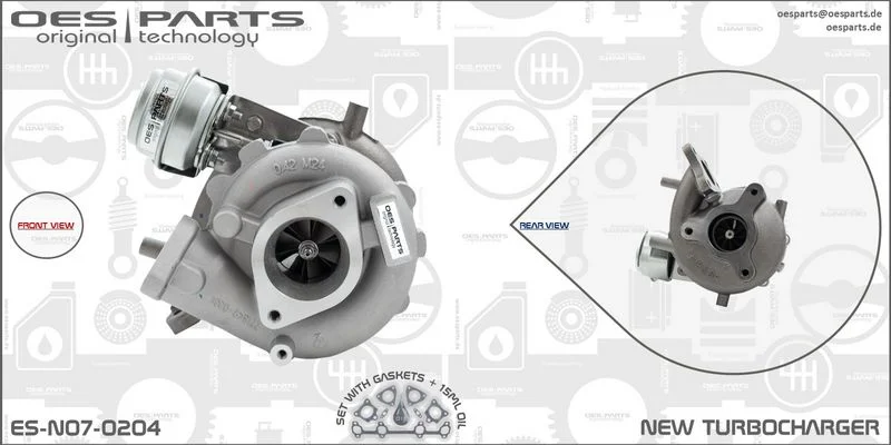 Kompresorius, įkrovimo sistema oes parts ES-N07-0204