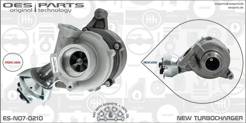 Kompresorius, įkrovimo sistema oes parts ES-N07-0210