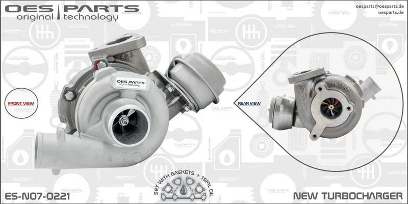 Kompresorius, įkrovimo sistema oes parts ES-N07-0221