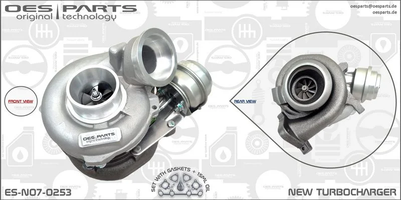 Kompresorius, įkrovimo sistema oes parts ES-N07-0253