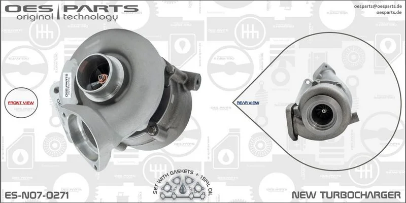 Kompresorius, įkrovimo sistema oes parts ES-N07-0271