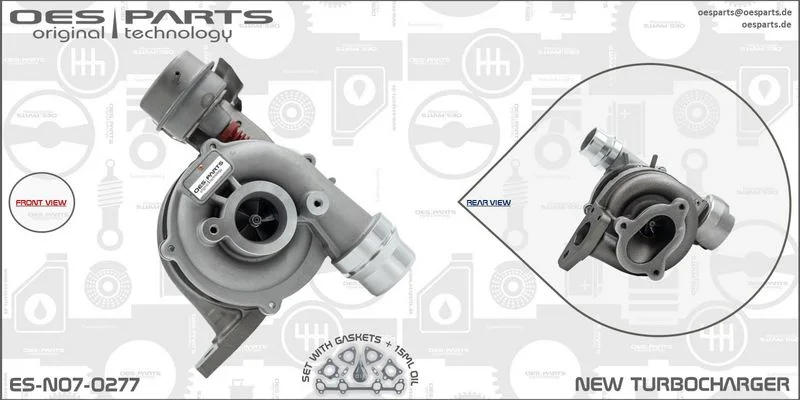 Kompresorius, įkrovimo sistema oes parts ES-N07-0277