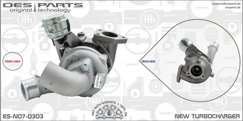 Kompresorius, įkrovimo sistema oes parts ES-N07-0303