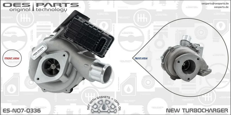 Kompresorius, įkrovimo sistema oes parts ES-N07-0336
