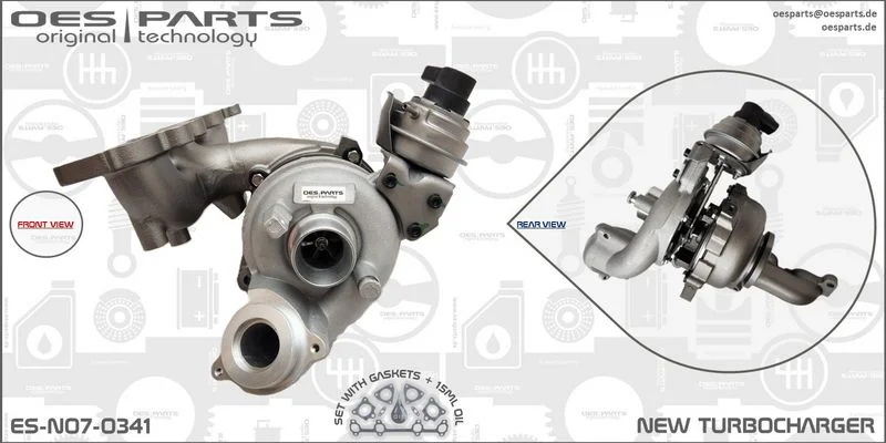 Kompresorius, įkrovimo sistema oes parts ES-N07-0341