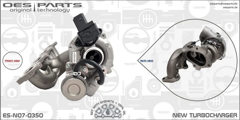 Kompresorius, įkrovimo sistema oes parts ES-N07-0350