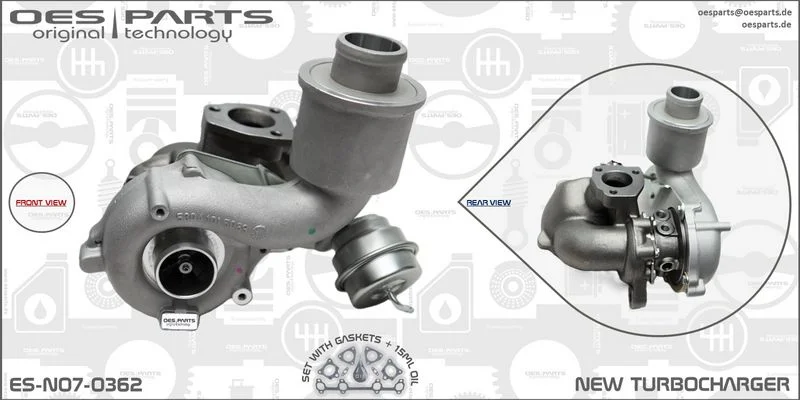 Kompresorius, įkrovimo sistema oes parts ES-N07-0362