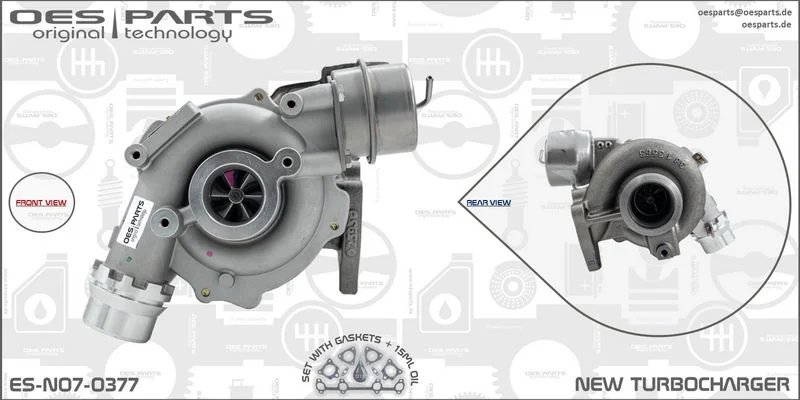 Kompresorius, įkrovimo sistema oes parts ES-N07-0377