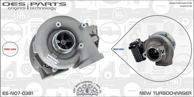 Kompresorius, įkrovimo sistema oes parts ES-N07-0381