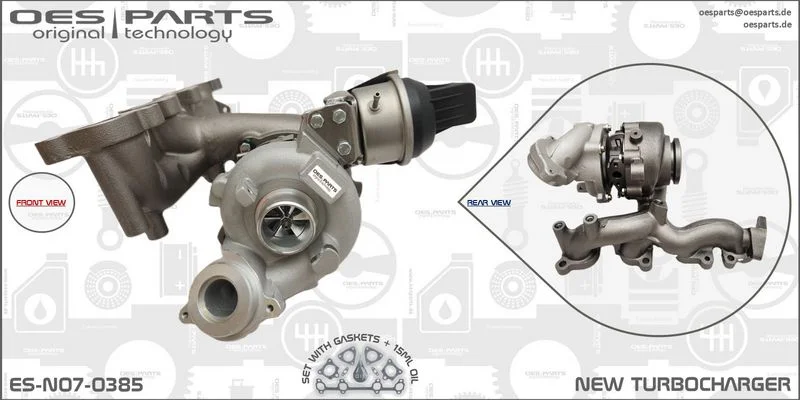 Kompresorius, įkrovimo sistema oes parts ES-N07-0385