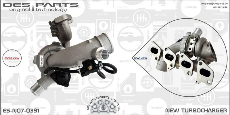Kompresorius, įkrovimo sistema oes parts ES-N07-0391