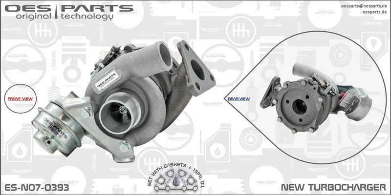 Kompresorius, įkrovimo sistema oes parts ES-N07-0393