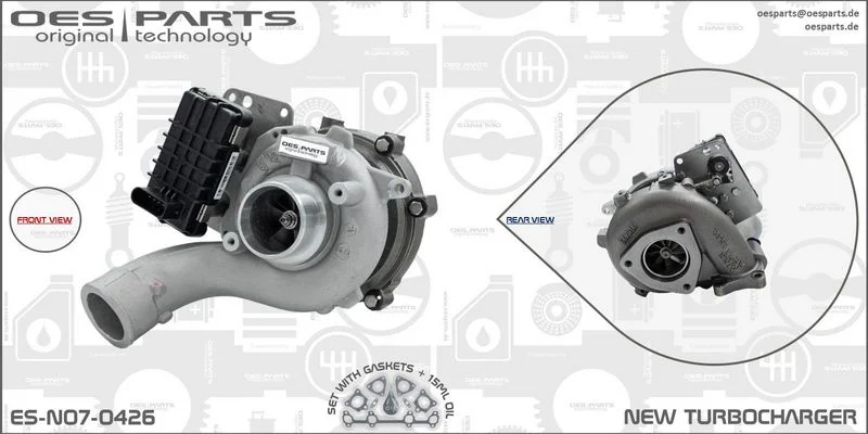 Kompresorius, įkrovimo sistema oes parts ES-N07-0426
