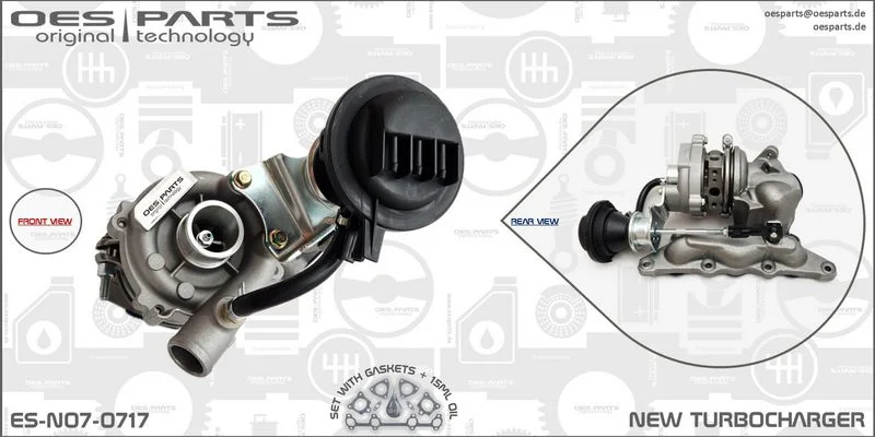 Kompresorius, įkrovimo sistema oes parts ES-N07-0717