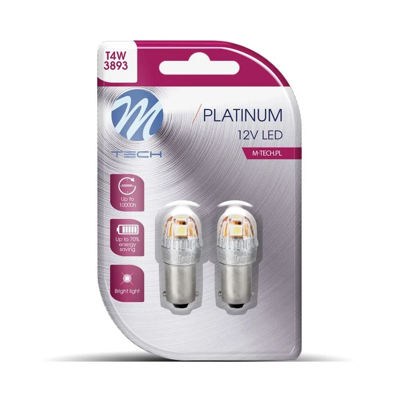 Bulb, licence plate light m-tech LB837W-02B