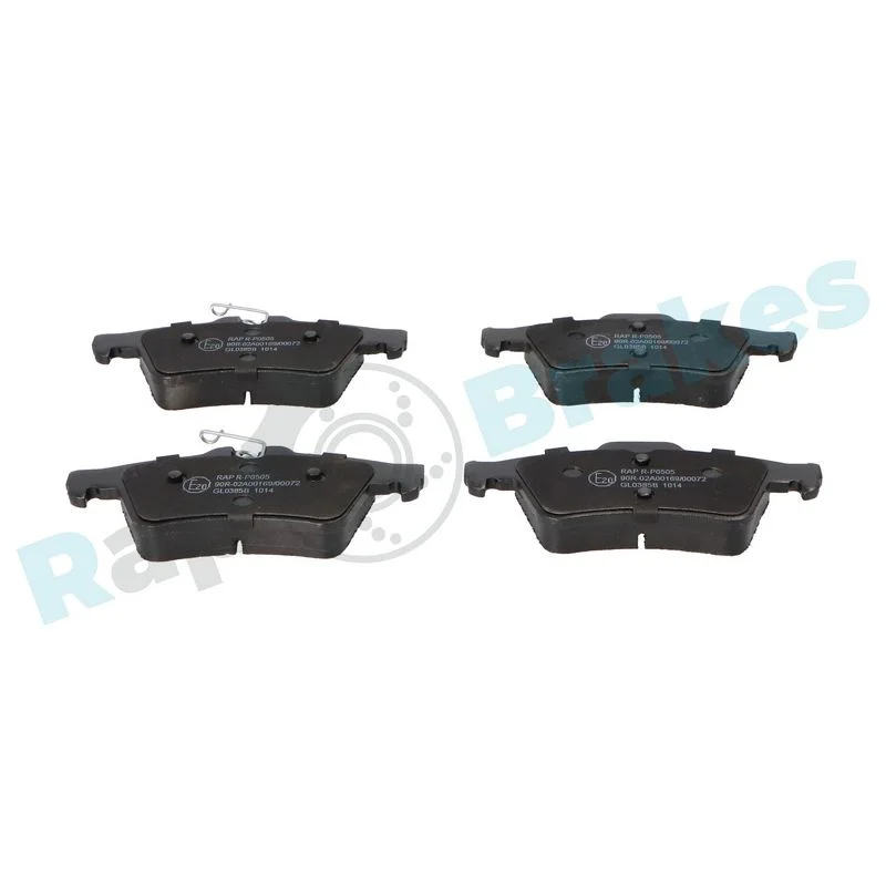 Stabdžių trinkelių rinkinys, diskinis stabdys RAP BRAKES R-P0505